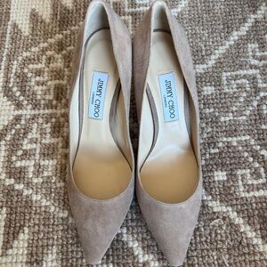 Jimmy Choo Romy 85 Nude Pump - NEW IN BOX